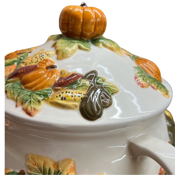 Vintage JC Penney Home Collection Soup Tureen Thanksgiving Fall Autumn - Picture 5 of 9